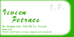 vivien petracs business card